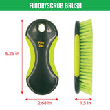 Pine-Sol Scrub Brush Set - Long Handle Cleaning Brushes with Heavy Duty Bristles and Comfort Grip - Scrubbers for Kitchen, Household, and Dishwashing