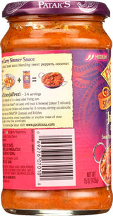 Patak's Cooking Sauce Jalfrezi Mild Curry (6x15Oz)