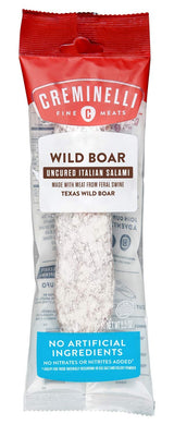 Creminelli Wild Boar Salami, (1 count, 5.5oz), No Added Nitrates or Nitrites, No Artificial Ingredients, Gluten Free, Keto & Paleo Friendly Snacks