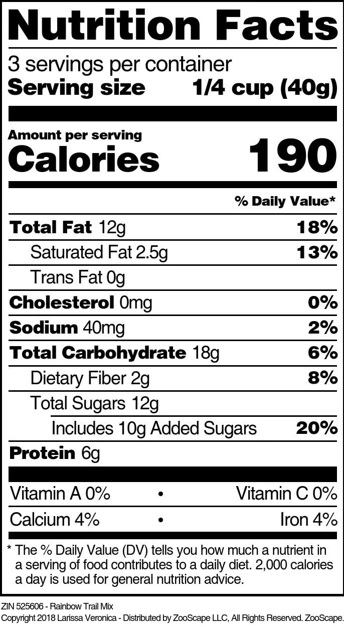Rainbow Trail Mix (4 oz, ZIN: 525606) - 2 Pack