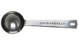 Ghirardelli White Chocolate Flavored Sauce 87.3 Ounce Bottle with Ghirardelli Stamped Barista Spoon