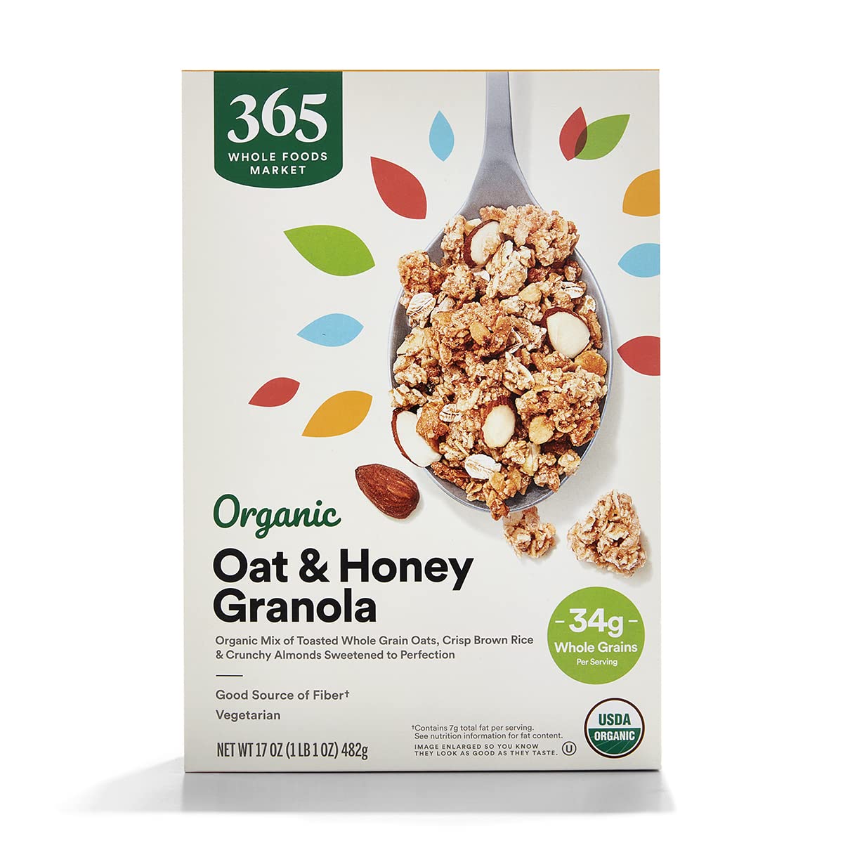 365 by Whole Foods Market, Organic Oat & Honey Granola, 17 Ounce