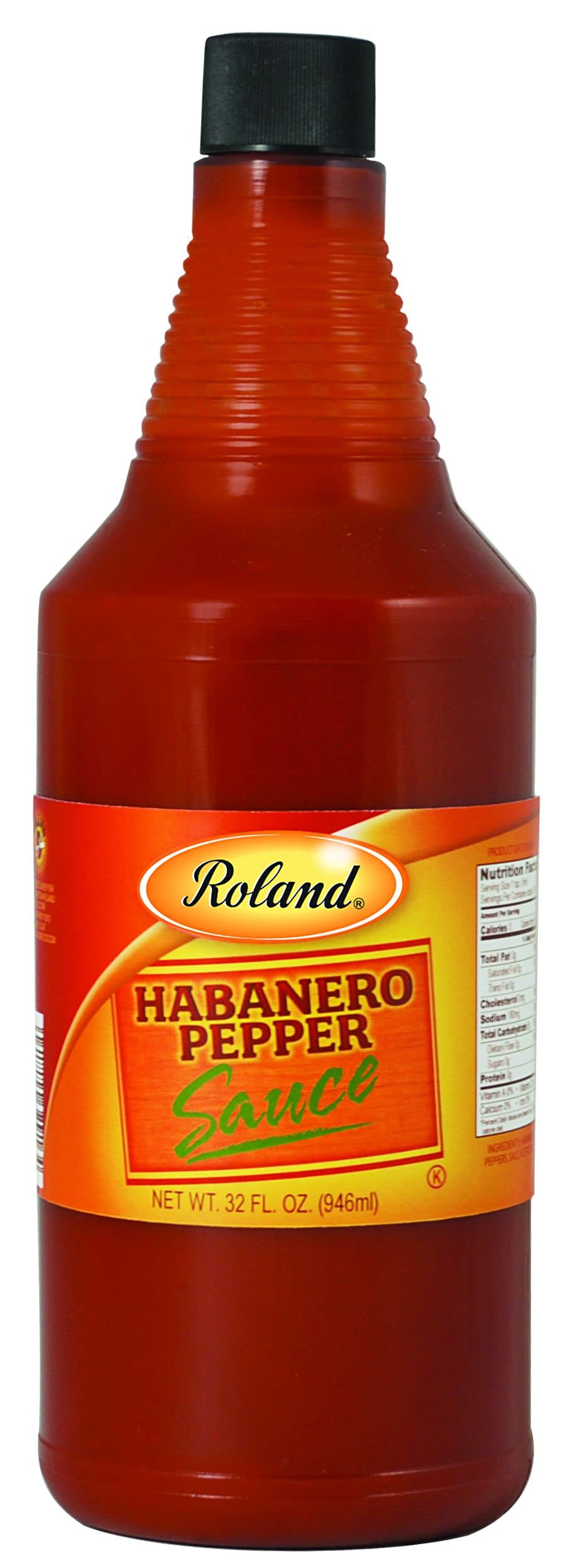 Roland Foods Habanero Pepper Sauce, Specialty Imported Food, 32 Ounce Bottle, Pack of 1