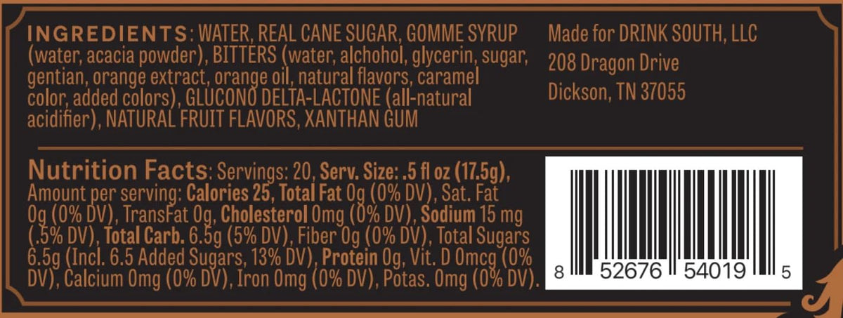 Eli Mason Barrel Aged Old Fashioned Cocktail Mixer - All-Natural Old Fashioned Cocktail Syrup - Uses Real Cane Sugar & Cocktail Bitters - Barrel Aged