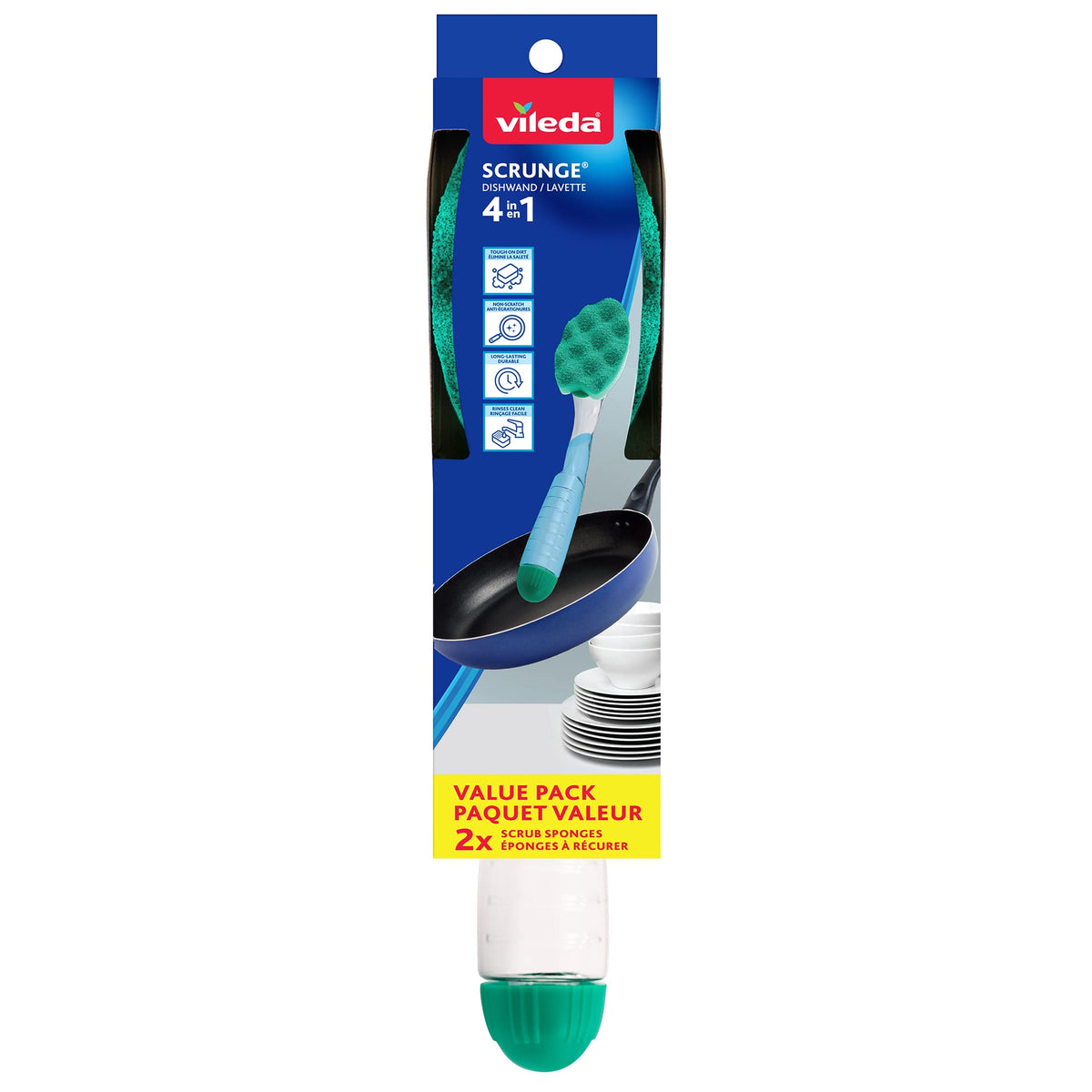 Scrunge Sponge Dish Wand/Scrub Brush
