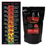 Magic Plant Dragon's Breath Pepper Whole Pods - 1 Kg / 35 oz (Bulk) Intensely Hot Dried Red Chiles - 1.2M to 2M+ SHUs, No Additives