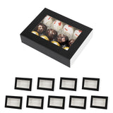 HAPPY POTATO 10 Black Chocolate Boxes Packaging, Truffle Boxes 12-Piece