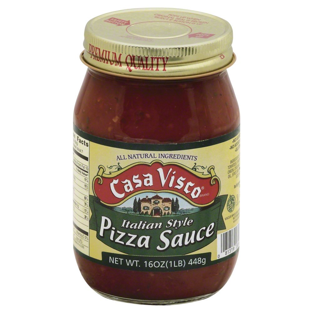 Casa Visco Pizza Sauce, 16 Ounce (Pack of 6)