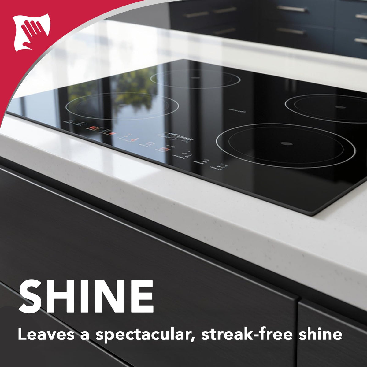 Weiman Ceramic and Glass Cooktop - 10 Ounce - Stove Top Daily Cleaner Kit - 12 Ounce - Glass Induction Cooktop Cleaning Bundle for Heavy Duty Mess