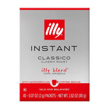 illy Instant Coffee Singles, Classico Medium Roast, Caramel & Orange Blossom Notes, 40 Single-Serve Packets (2g Each) - Premium Arabica Coffee
