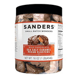 Sanders Milk Chocolate Sea Salt Caramel Pecan Clusters - 16 oz Tub