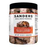 Sanders Milk Chocolate Sea Salt Caramel Pecan Clusters - 16 oz Tub