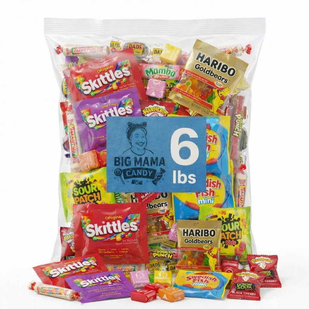 Big Mama Gummy Candy Bulk Assorted Individually Wrapped 12 lbs