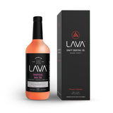 LAVA Premium Tropical Mai Tai Mix made with real passion fruit, pineapple, lemon and lime, no artificial sweeteners, 1-Liter (33.8oz) Glass Bottle