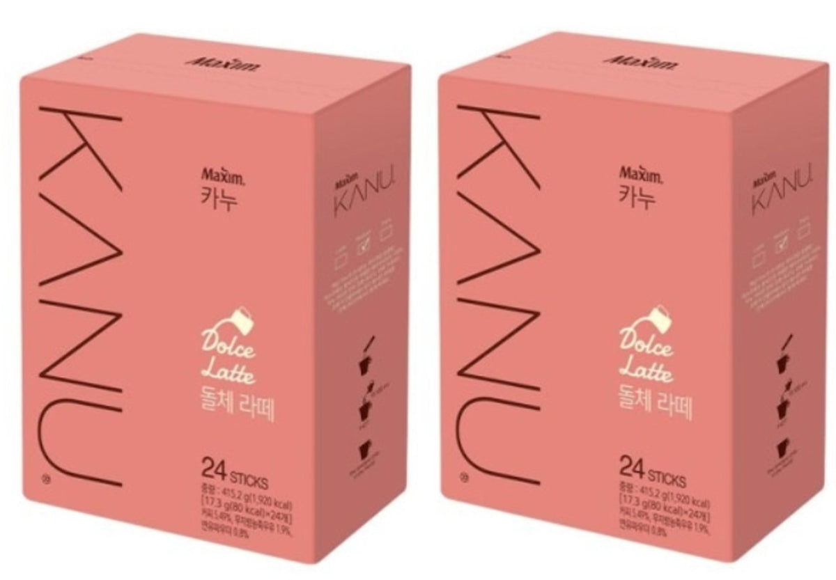 Kanu Maxim Instant Coffee Dolce Latte(24stick x 2)