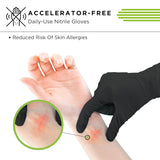 SHOWA 7705PFT Sustainable EBT Latex-Free, Powder-Free, Accelerator-Free, Nitrile Disposable Single Use Safety Gloves, 4 Mil, 9.5" Length, Medium (1