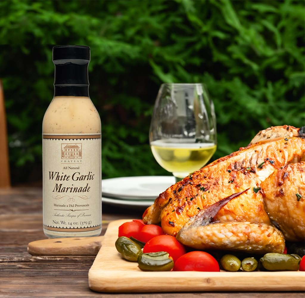 Chateau White Garlic Gluten Free Marinade, 12oz (3 Pack)