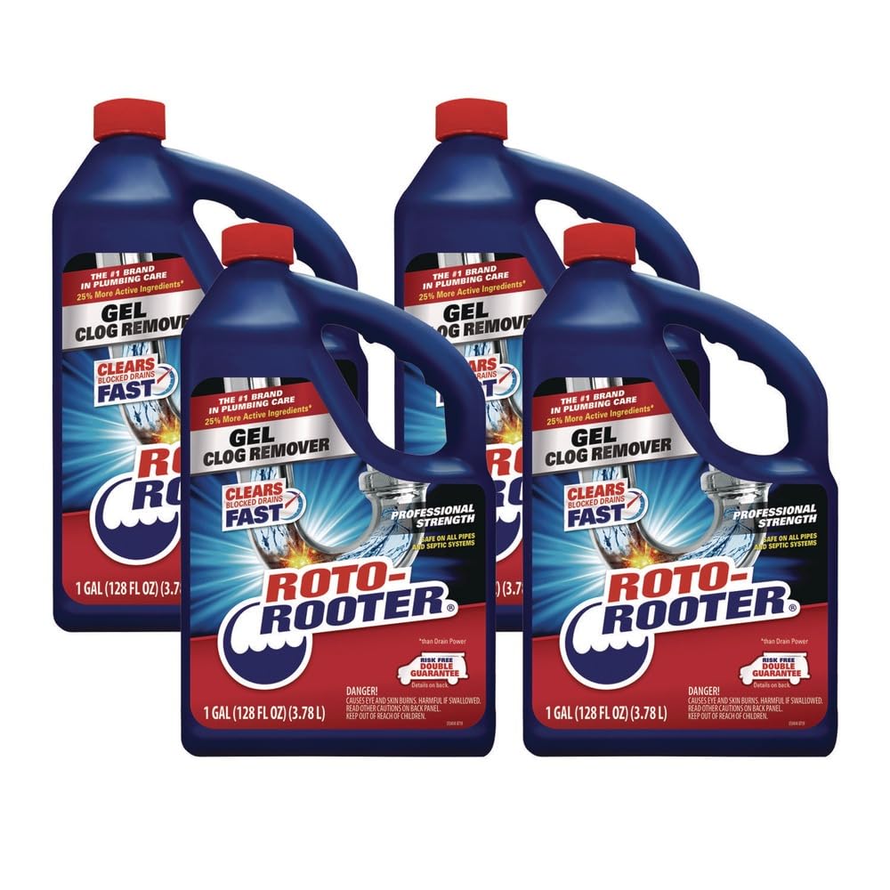 Roto Rooter Gel Clog Remover 1 gal. - Case of: 4;4