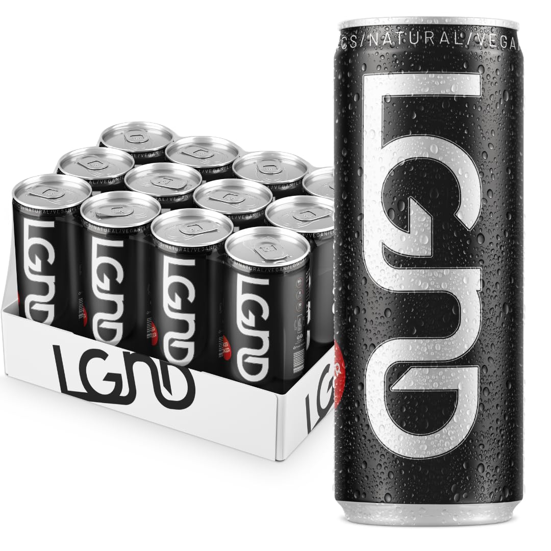 LGND Original Smart Energy Drink | Nootropic + Prebiotic Formula for Focus, Endurance & Gut Health | Clean Energy, Low-Calorie, No Crash | Spicy