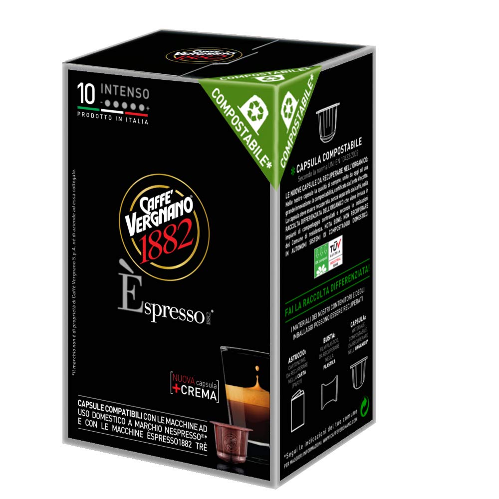 Caffe Vergnano Èspresso Intenso Capsules 3 Boxes | Medium Roast