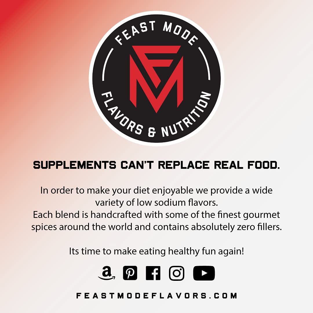Feast Mode Flavors | Cinnamon Honey Butter Seasoning | Low Sodium No MSG Gluten Free | All Natural Meal Prep Flavoring, Sweet Topper for Breakfast