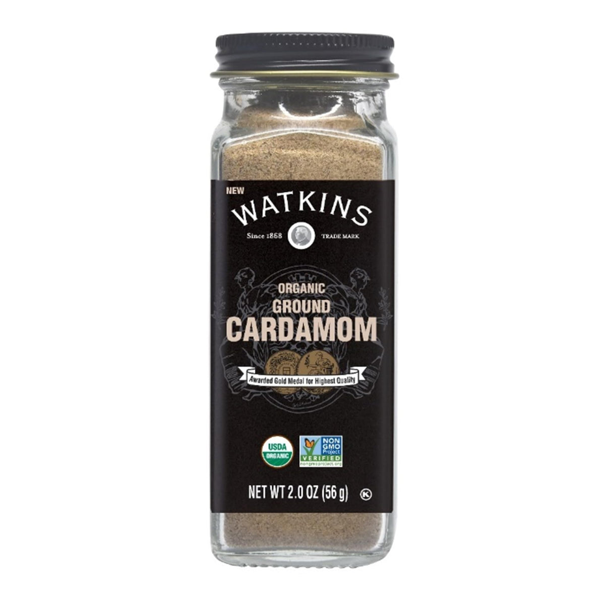 Watkin's Organic Ground Cardamom, 2.0 oz