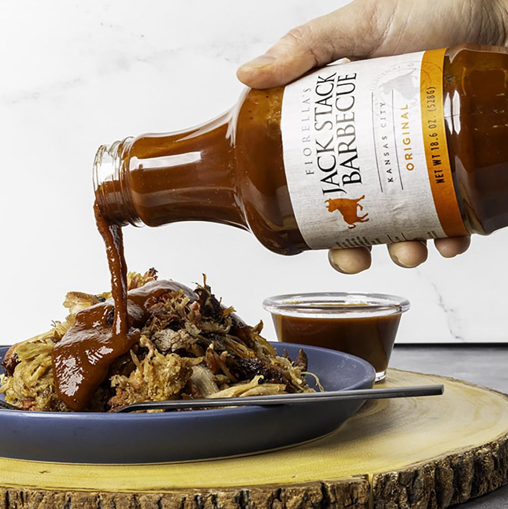 Jack Stack Barbecue Original Sauce - Kansas City BBQ - Smoked KC BBQ Sauce (2 Pack, 18oz Bottles)