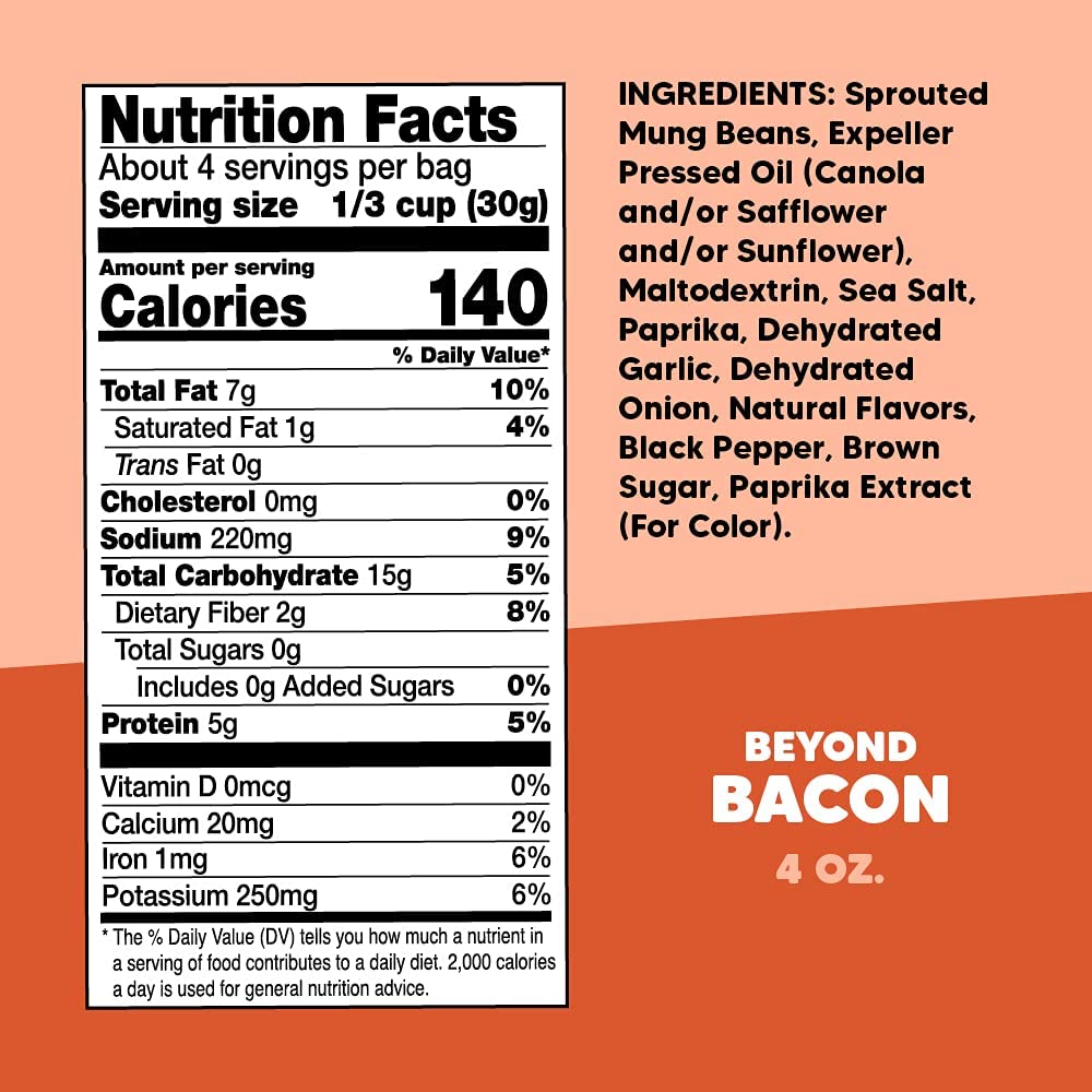 Crunchsters Sprouted Mung Beans, Plant-Based Protein Super-Snack and Salad Topper, Gluten-Free, Nut-Free, Vegan, 5g Protein/Serving, 4oz. Bags, Beyond