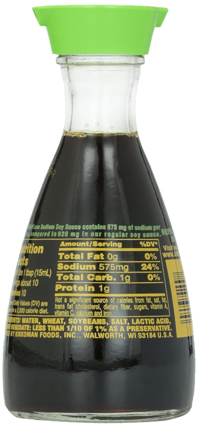 Kikkoman Less Sodium Soy Dispenser, 5 Fluid Ounce -- 12 per case.
