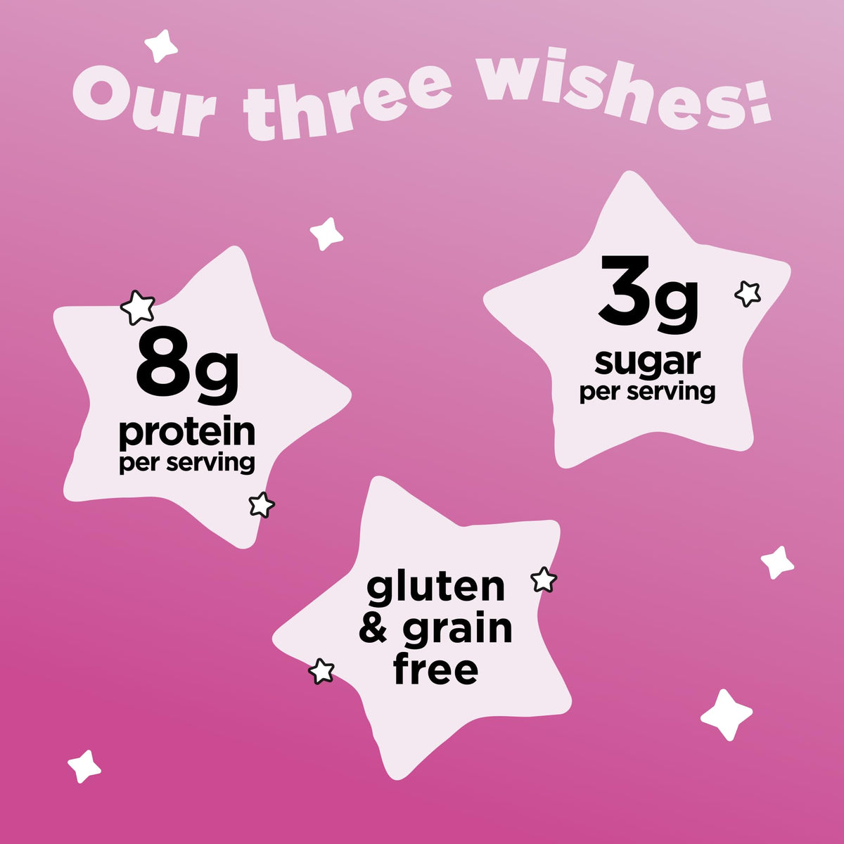 Three Wishes Grain-Free & Protein Cereal - Healthy, Low Sugar & Gluten-Free Breakfast Cereal - Low Carb, Plant-Based, Vegan & Non-GMO - Marshmallow