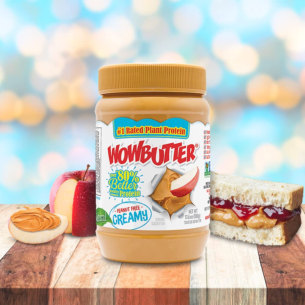 Wowbutter Natural Peanut Free Creamy 1.1lb Jar