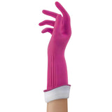 PLAYTEX Living Drip-Catch Cuff Reusable Rubber Gloves for Household Cleaning - Medium Size, 3-Pack
