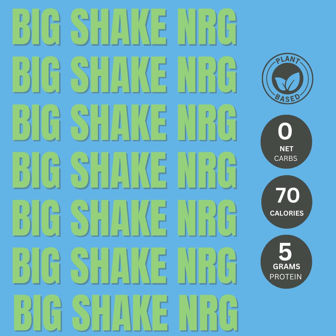 Consult Health BIG NRG Energy Infused Satiety Shake - Chocolate Flavor - Energy Infused Powder Shake Mix - Helps Bridge Hunger-gap Between Meals