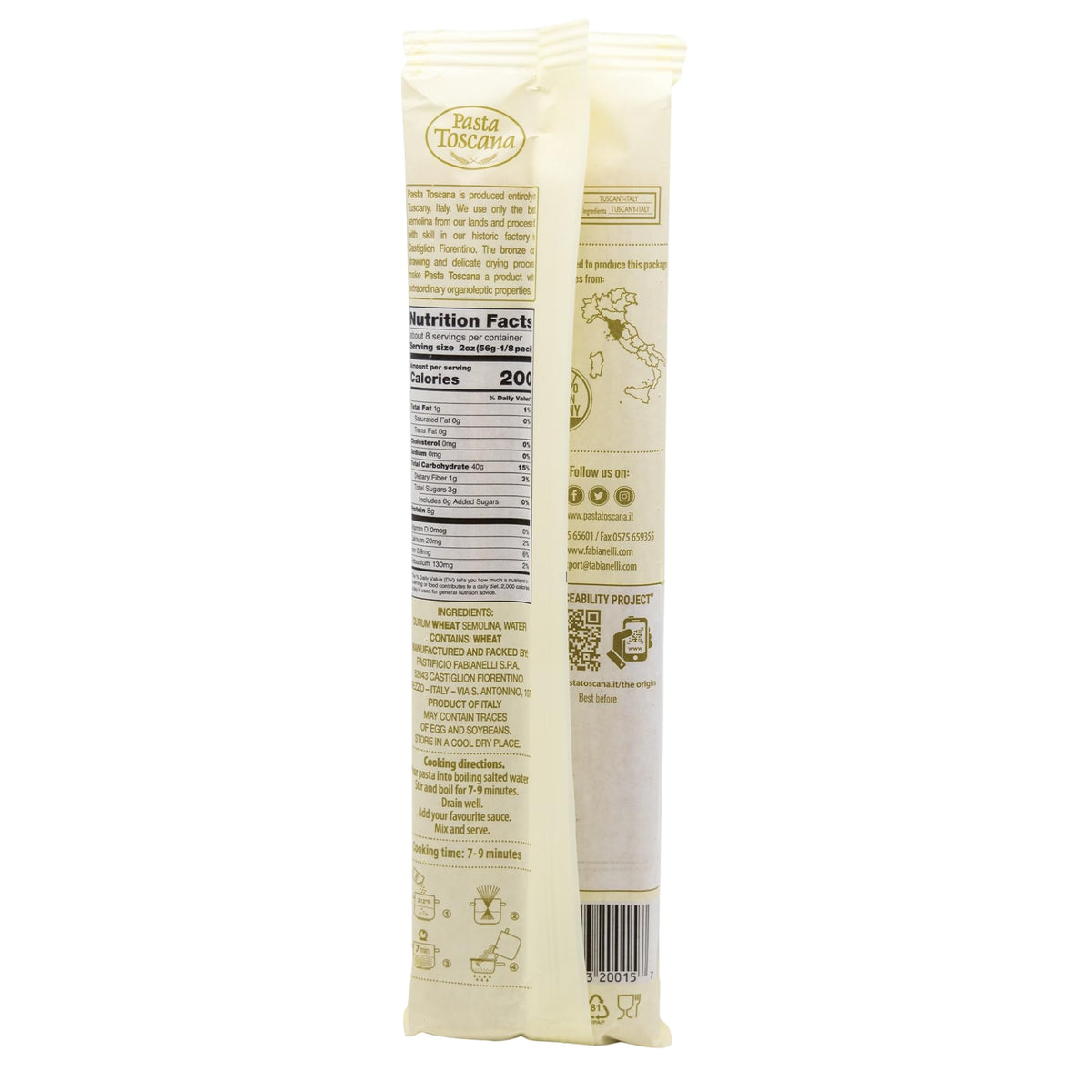 Pasta Toscana | Bronze Die Pasta | Italian Durum Wheat Semolina | Bronze die Pasta, 16 oz (Pack of 3, Linguine)