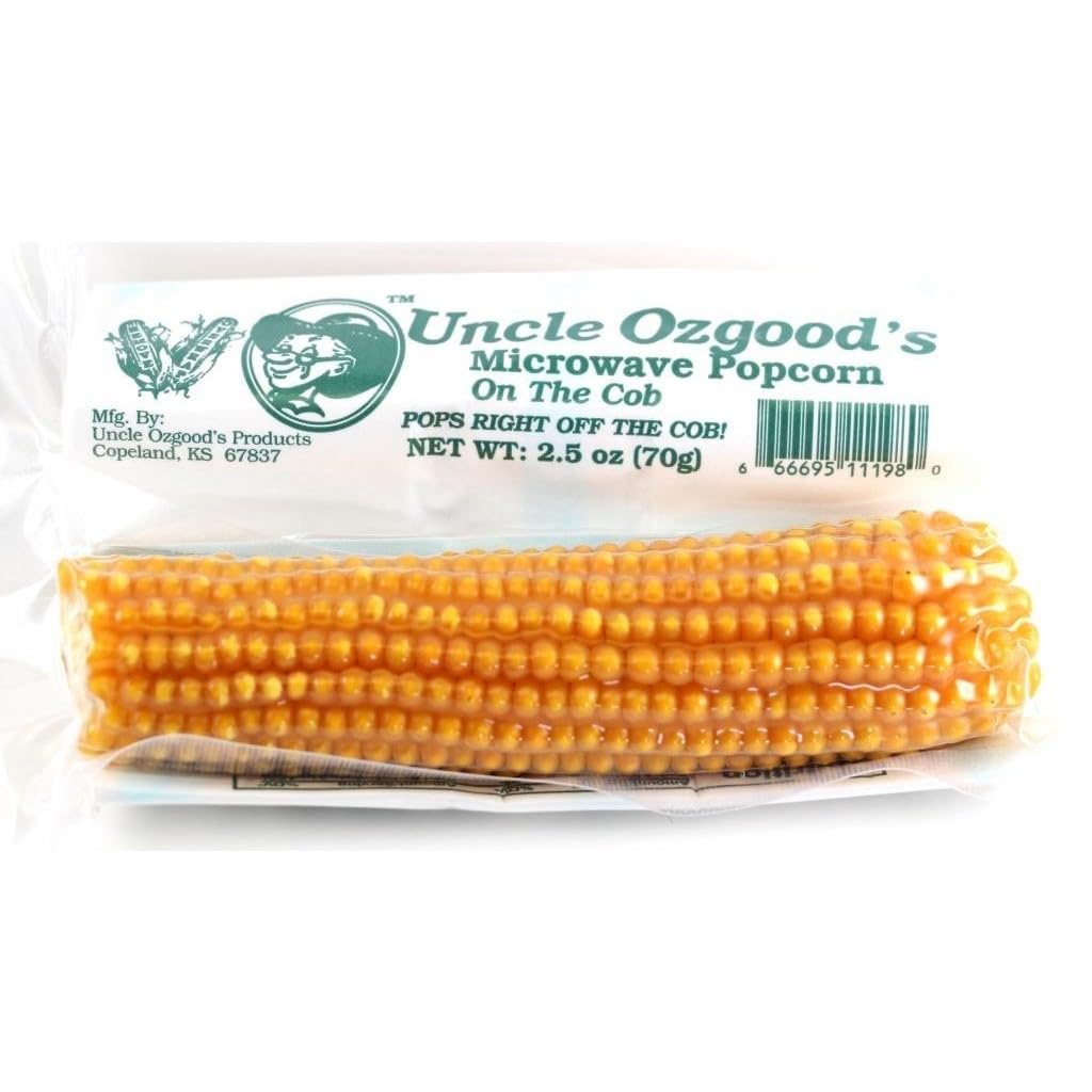 Uncle Ozgood's On the Cob Microwave Popcorn, Pack of 4