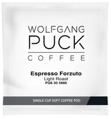 Wolfgang Puck Coffee, Espresso Forzuto, 9.5 Gram Soft Pods, 18-Count (Pack of 3)