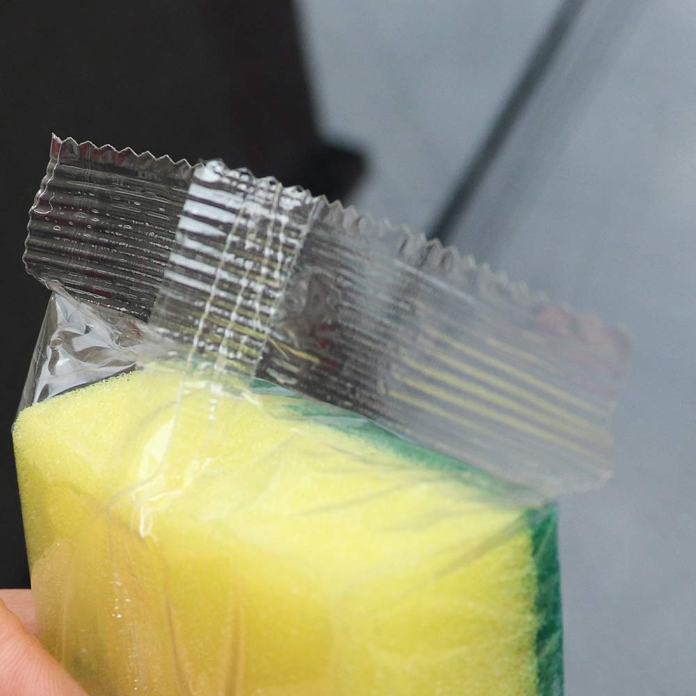 Sponge Individually Wrapped?Kitchen Dishwashing Sponge Scouring Pad Dishcloth Suitable for Travel Apartments Set of 24 PCS