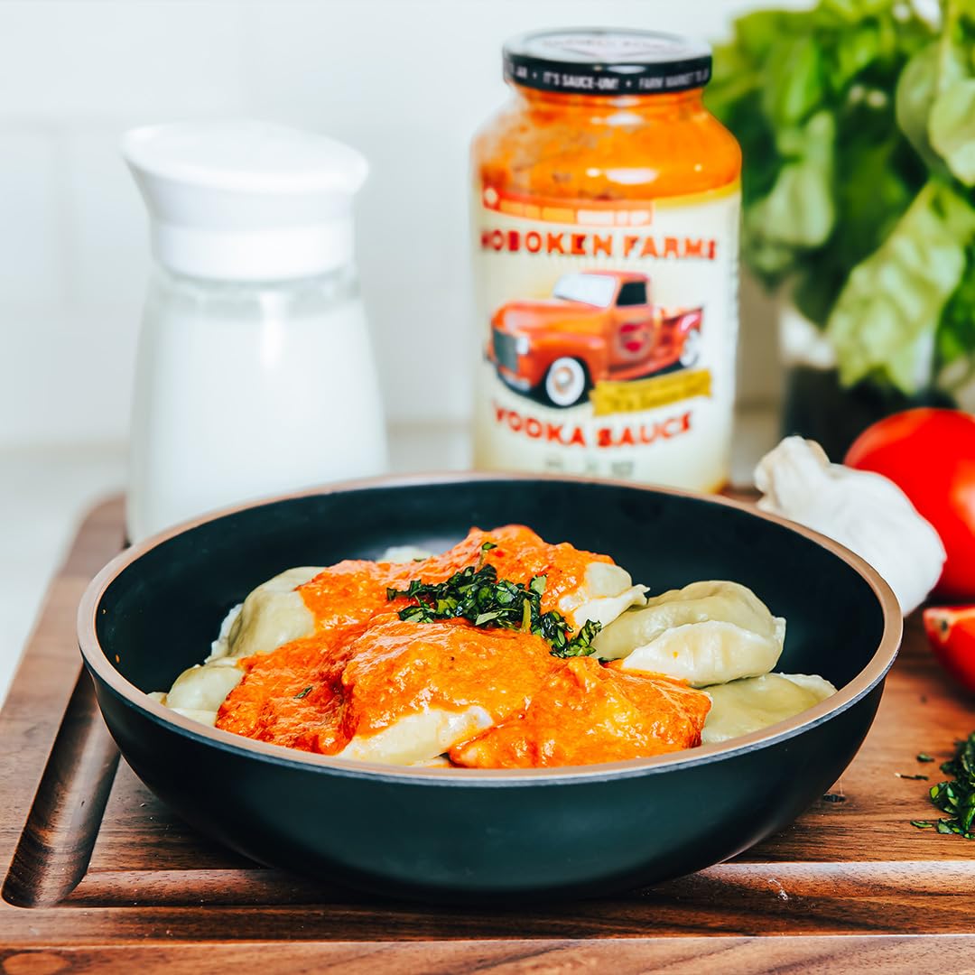 Hoboken Farms Vodka Sauce - No Sugar Added, Non-GMO, Preservative-Free, Low Carb, Keto - Better For You Pasta Sauce! (25 Fl Oz, Pack of 4)