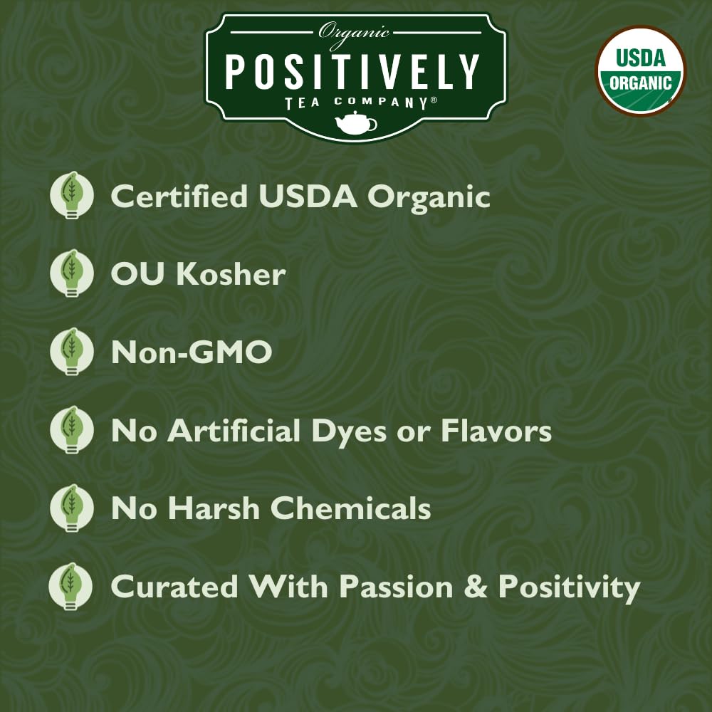 Organic Positively Tea Company, Green Tangerine, Green Tea, Loose Leaf, 16 Ounce