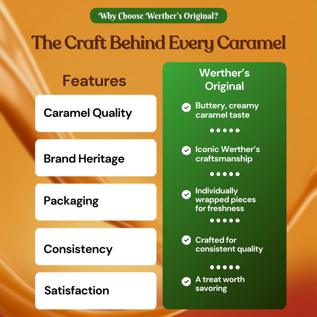 Werther's Original Harvest Caramels 2-Pack Bundle