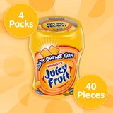 JUICY FRUIT Gum - Original Bubble Gum Bulk Pack, 40-Piece Bottle (4 Pack)