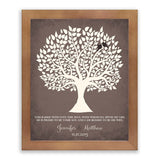 Lucky Tusk Personalized Gift For Mother of Groom You Raised With Love This Man Wedding Poem Tree Gift For Mom and Dad #LT-1116,