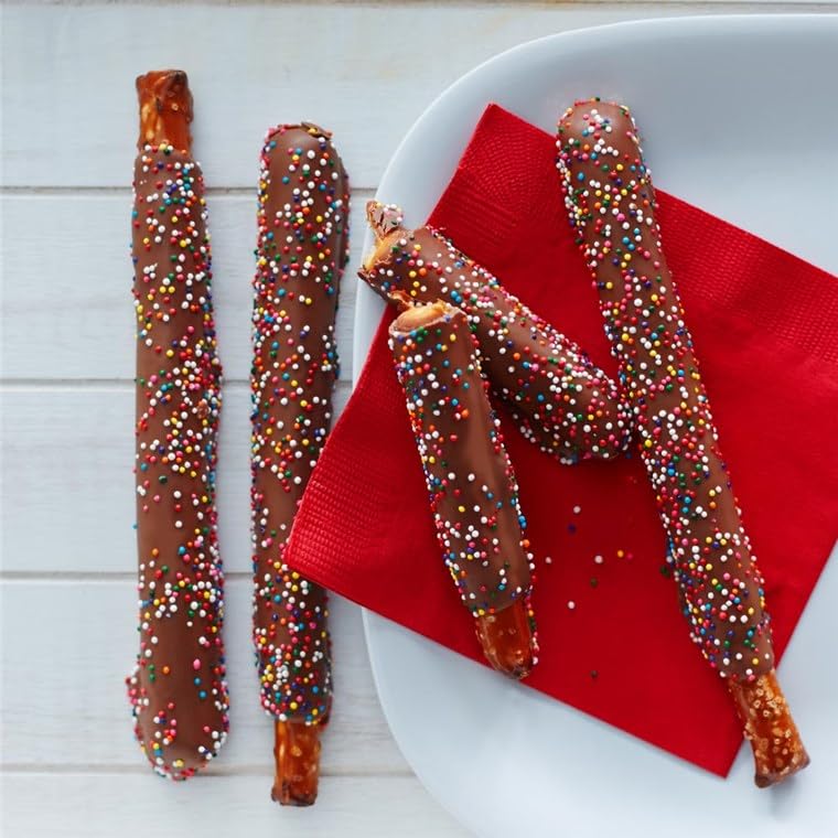 Affy Tapple Milk Chocolate and Caramel Dipped Pretzel Rod 18-Pack