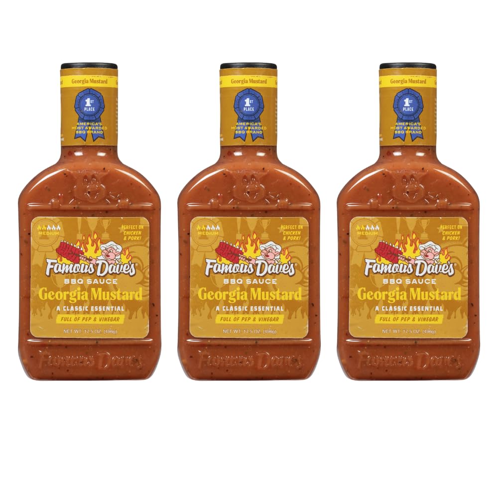Famous Dave's - 3 pck, Georgia Mustard BBQ Sauce (52.5 oz.)