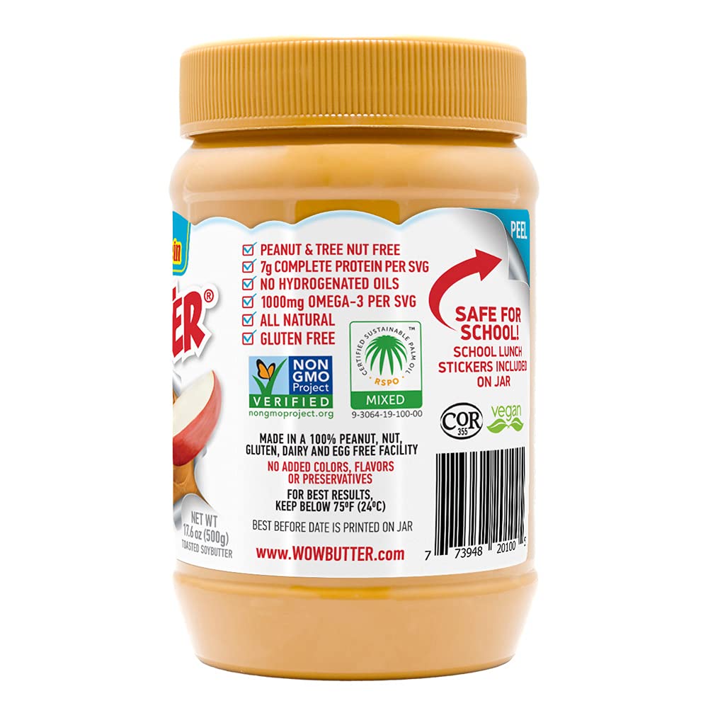 Wowbutter Natural Peanut Free Creamy 1.1lb Jar