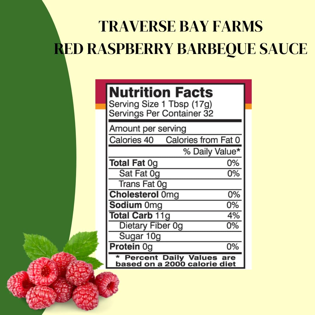 Traverse Bay Farms BBQ Sauce (Red Raspberry, 2 Bottles)