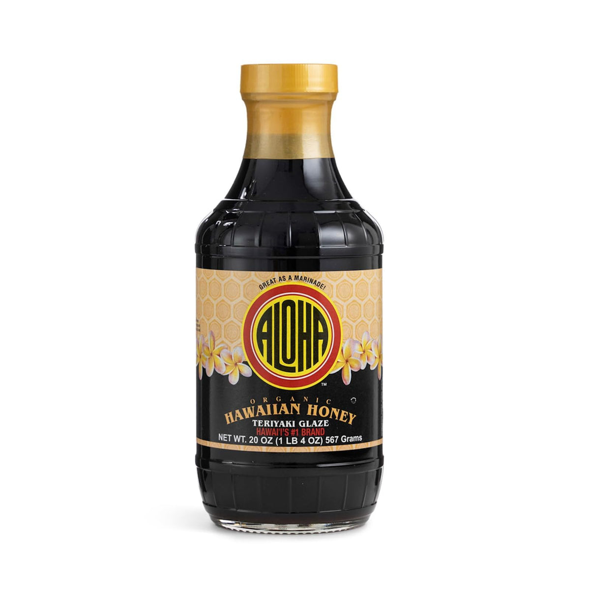 Aloha Shoyu - Organic Hawaiian Honey Teriyaki Glaze - Taste of the Islands - Made in Hawaii - 20 oz. Bottle