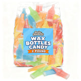 Wax Bottles Candy Bulk Bag, Assorted Flavors, 2 lb