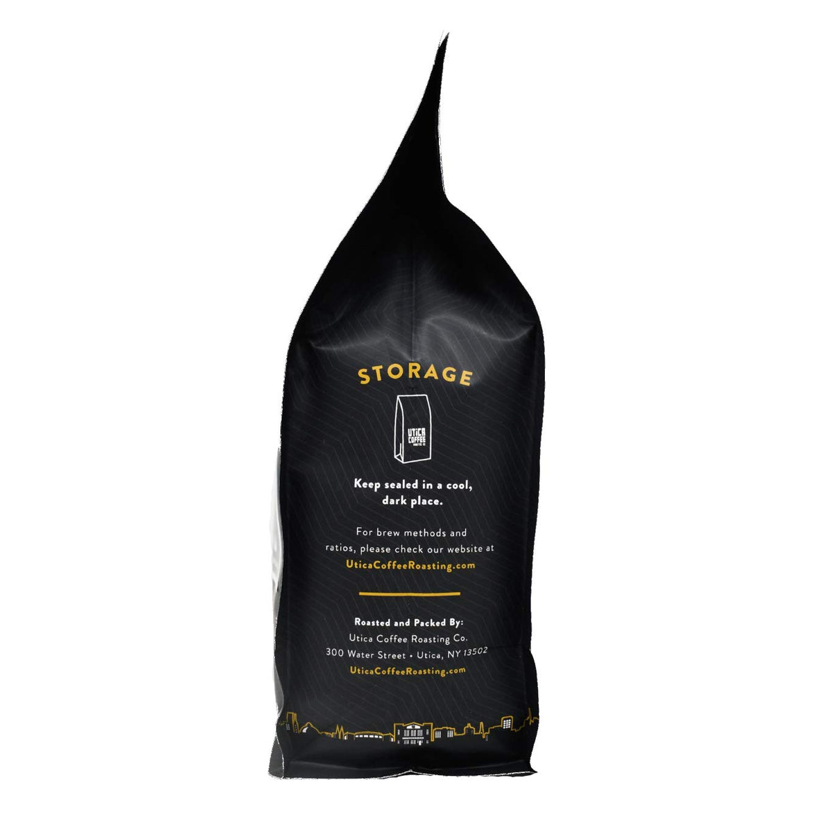 Utica Coffee Roasting Co. Adirondack Specialty Medium Roast Ground Coffee | 16 Oz Reclosable Bag