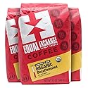 Equal Exchange Organic Whole Bean Coffee, Decaf, 12-Ounce Bag (Pack of 3)